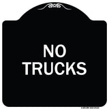 Driveway Sign No Trucks