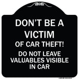 Don't Be A Victim of Car Theft! Do Not Leave Valuables Visible in Car