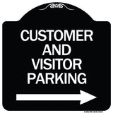 Customer and Visitor Parking (With Right Arrow)