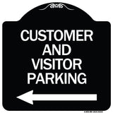 Customer and Visitor Parking (With Left Arrow)
