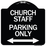 Church Staff Parking Only (With Bidirectional Arrow)