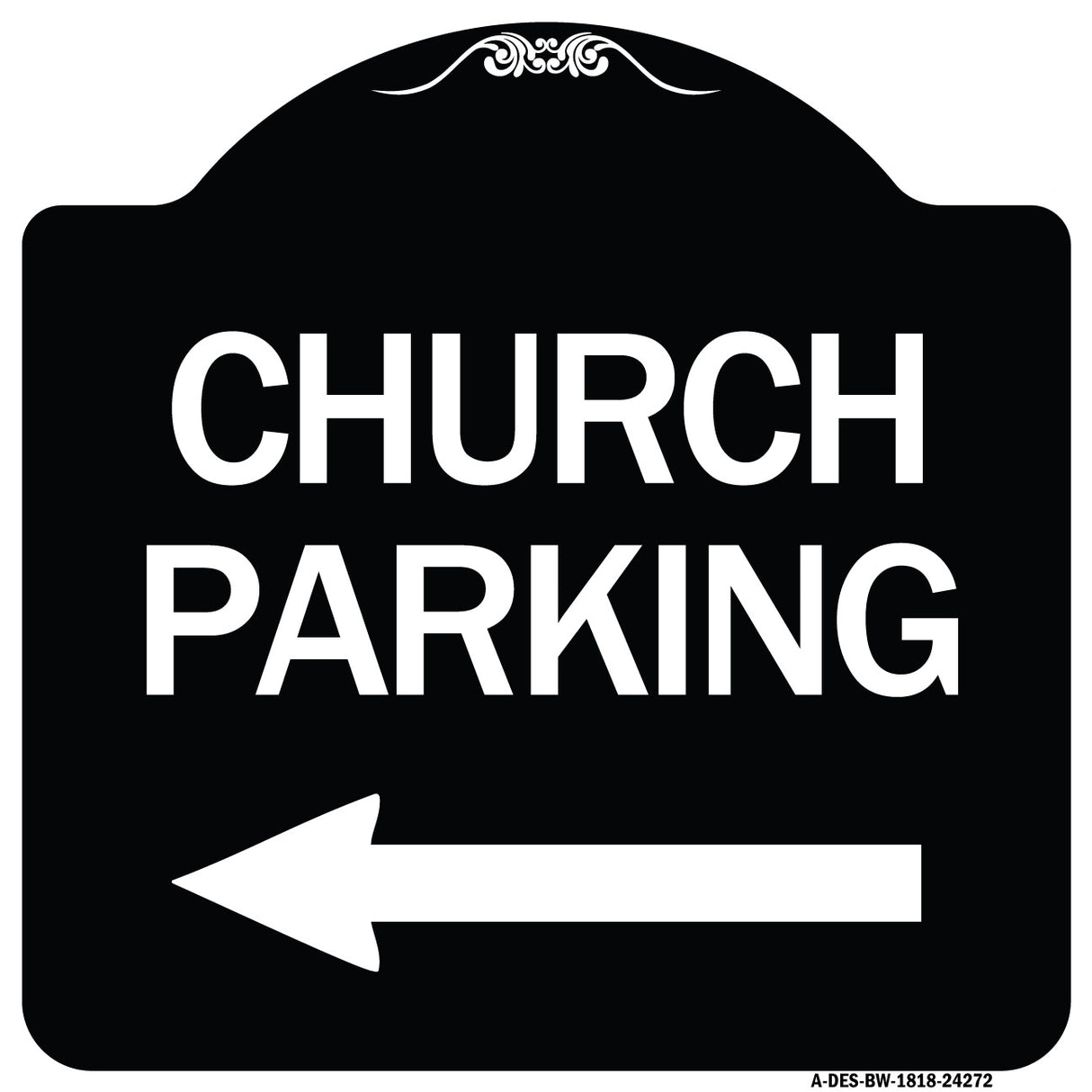 Church Parking (With Left Arrow)