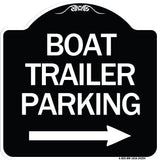 Boat Trailer Parking (With Right Arrow Symbol)