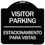 Bilingual Reserved Parking Sign Visitor Parking Estacionamiento Para Visitas