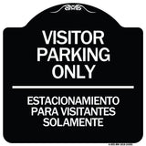 Bilingual Reserved Parking Sign Visitor Parking Only - Estacionamiento Para Visitantes Solamente