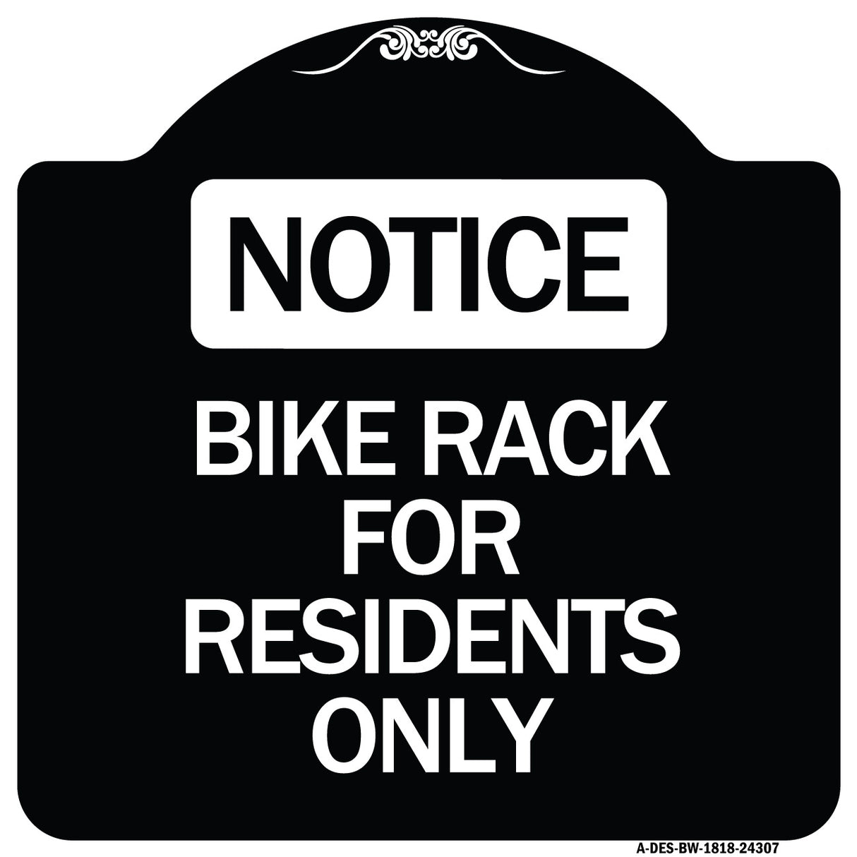 Bike Rack for Residents Only