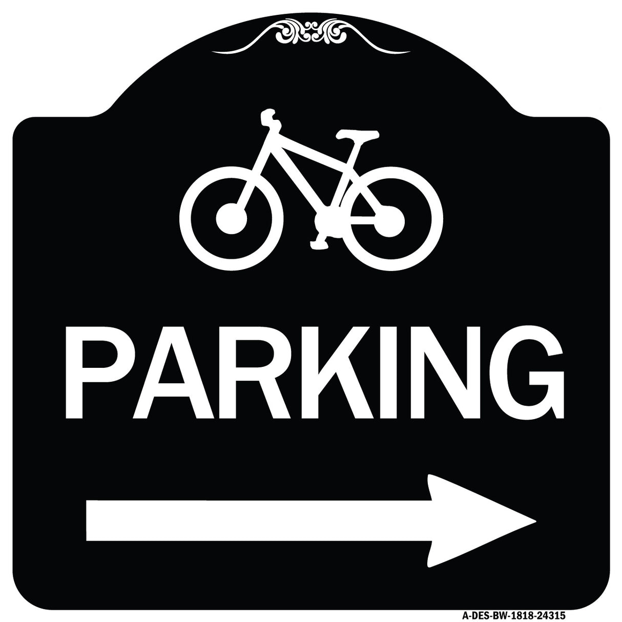 Bicycle Symbol Parking (Right Arrow