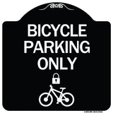 Bicycle Parking Only (With Cycle and Lock Symbol