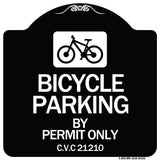 Bicycle Parking by Permit Only C.V.S. 21210 (With Bicycle Graphic)