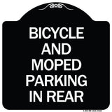 Bicycle and Moped Parking in Rear