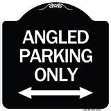 Angle Parking Only (With Bidirectional Arrow)