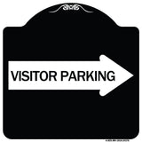 Visitor Parking (With Right Arrow)