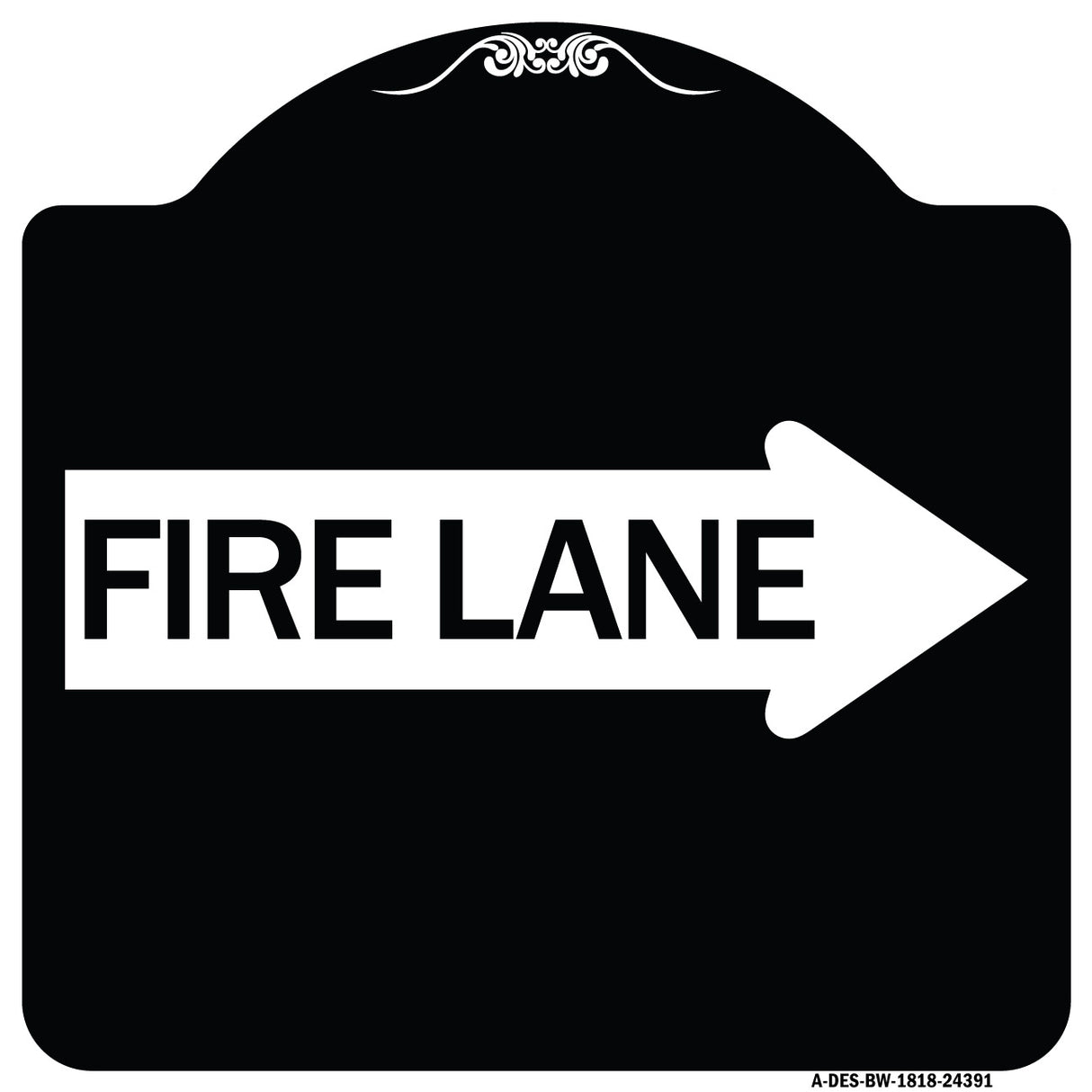 Fire Lane Right Arrow
