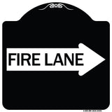 Fire Lane Right Arrow