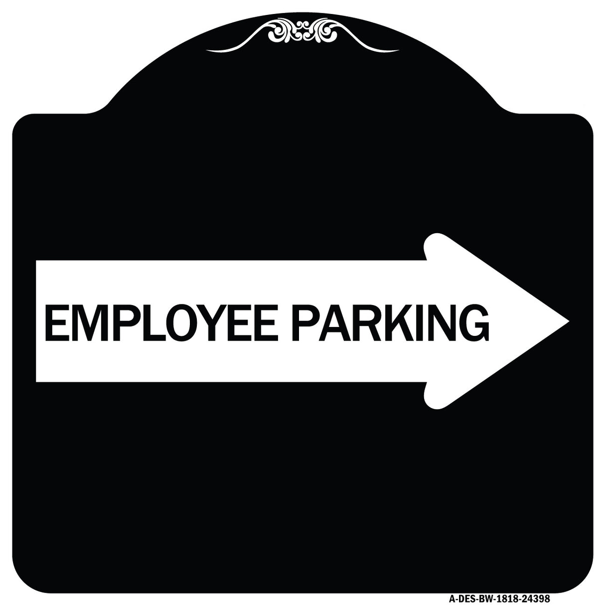 Employee Parking (With Right Arrow)