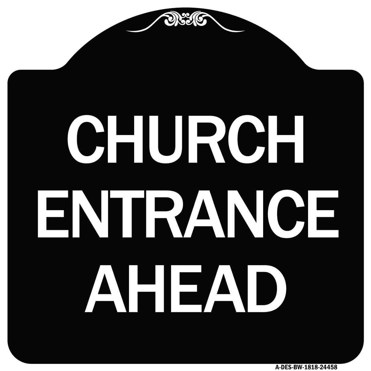 Church Entrance Ahead
