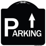 Parking with Arrow Pointing Up