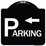Parking with Arrow Pointing Left