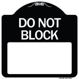 Do Not Block Custom No Parking Text Here