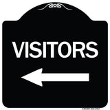 Visitors with Left Arrow