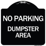 No Parking Dumpster Area