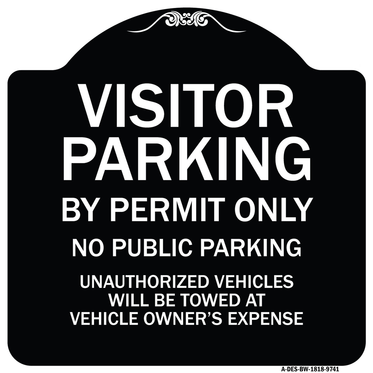 Visitor Parking By Permit Only, No Public Parking