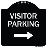 Visitor Parking (With Right Arrow)