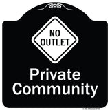 Private Community With No Outlet Symbol