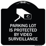 Parking Lot Is Protected By Video Surveillance With Graphic