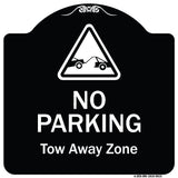 No Parking Tow Away Zone With Graphic