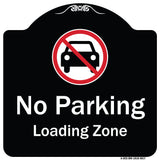 No Parking, Loading Zone With No Car Symbol