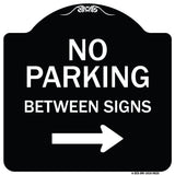 No Parking Between Signs Right