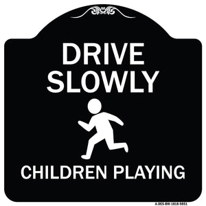 Drive Slowly Children Playing