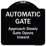 Automatic Gate Approach Slowly Gate Opens Inward