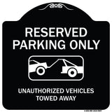 Resident Parking Only Unauthorized Vehicles Towed Away With Graphic