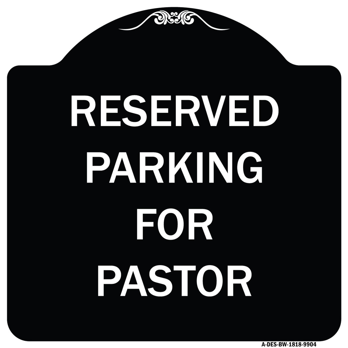 Reserved Parking For Pastor