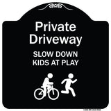 Private Driveway Slow Down Kids At Play