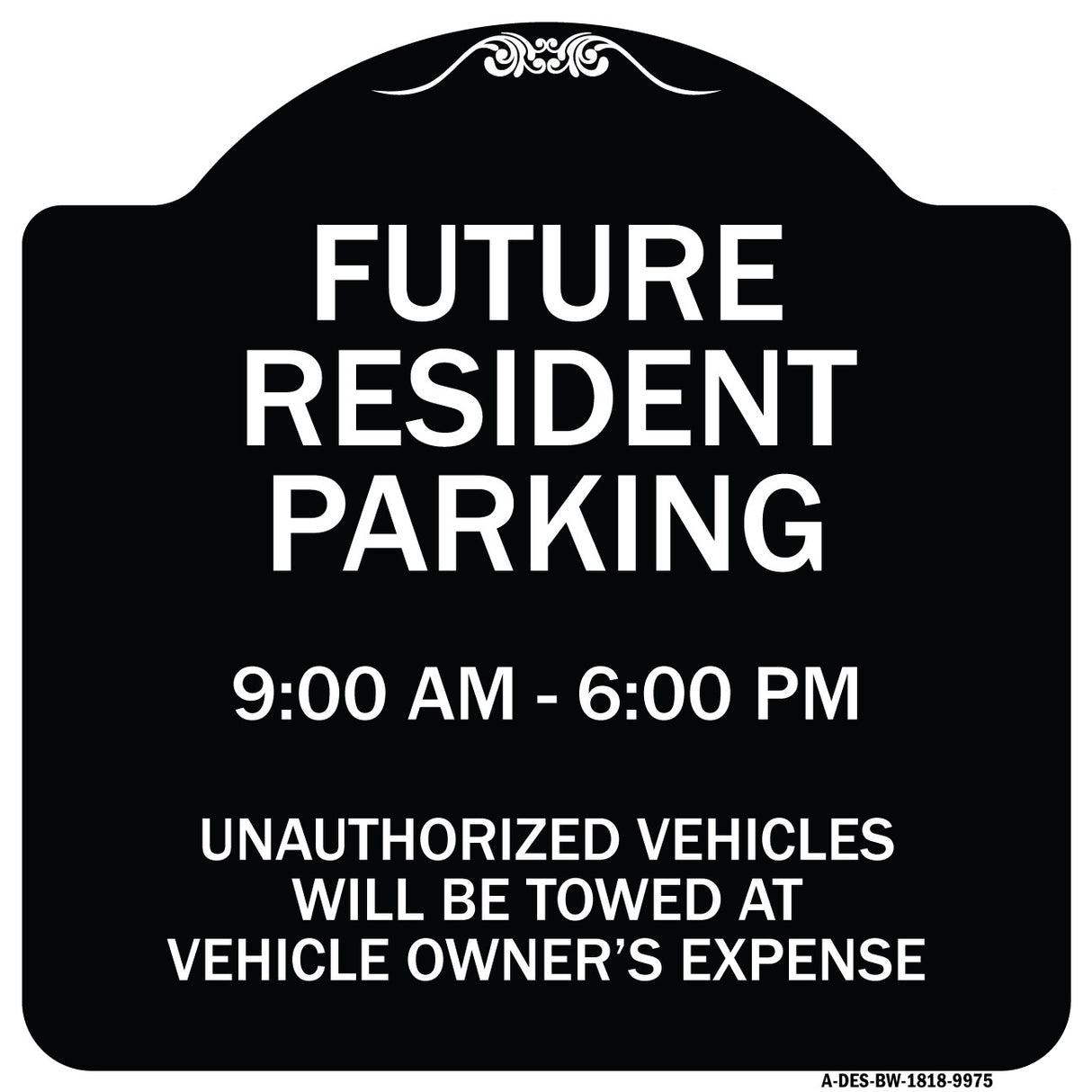 Future Resident Parking 9:00 - 6:00