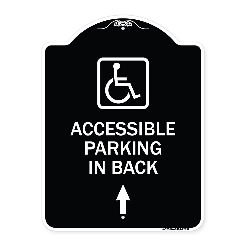 With NY - Approved Isa Symbol Accessible Parking on Up Arrow (With Graphic)