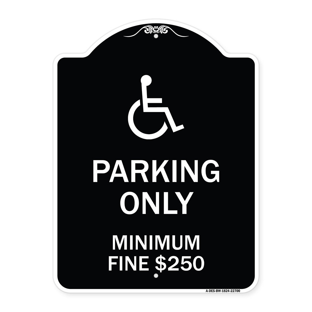 With Modified Isa Icon Parking Only Minimum Fine $250