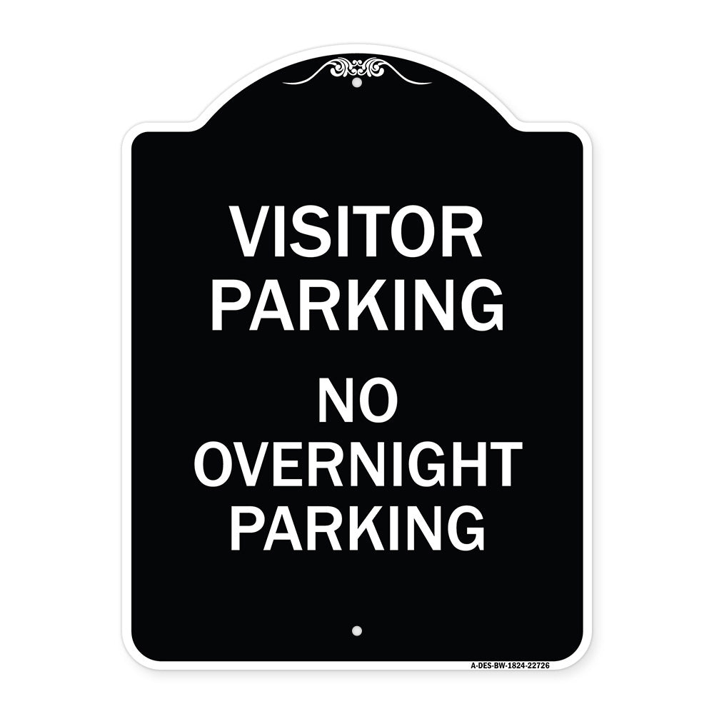 Visitor Parking Sign Visitor Parking No Overnight Parking