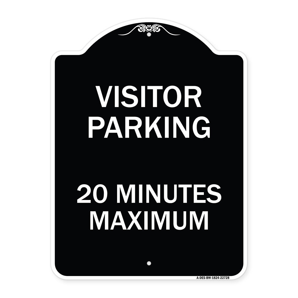 Visitor Parking Sign Visitor Parking 20 Minutes Maximum
