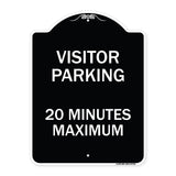 Visitor Parking Sign Visitor Parking 20 Minutes Maximum