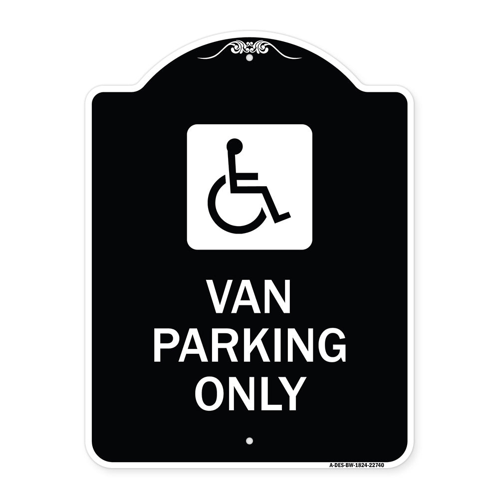 Van Parking Only (With Handicap Symbol)