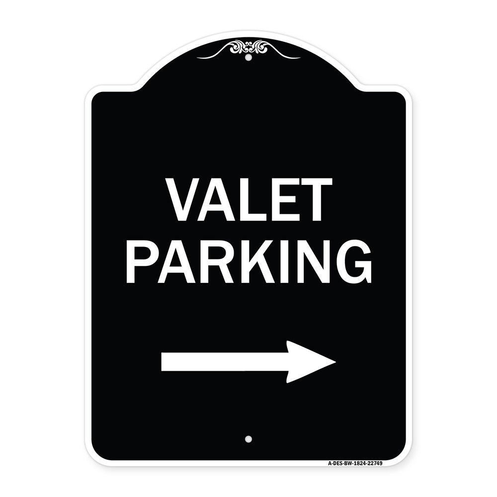 Valet Parking with Right Arrow