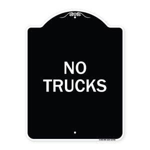 Truck Sign No Trucks