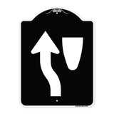 Traffic Sign Keep Left Symbol