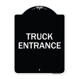 Traffic Entrance Sign Truck Entrance