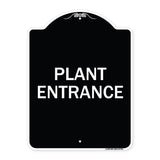 Traffic Entrance Sign Plant Entrance