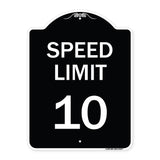 Speed Reduction Sign Speed Limit 10 Mph